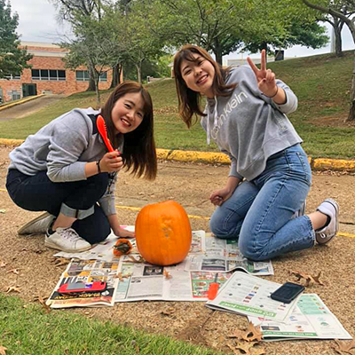 Pumpkin Carving AEP Conversation Partners